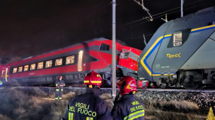 Italia: Colisión de dos trenes en la región de Emilia Romaña deja a 17 personas heridas