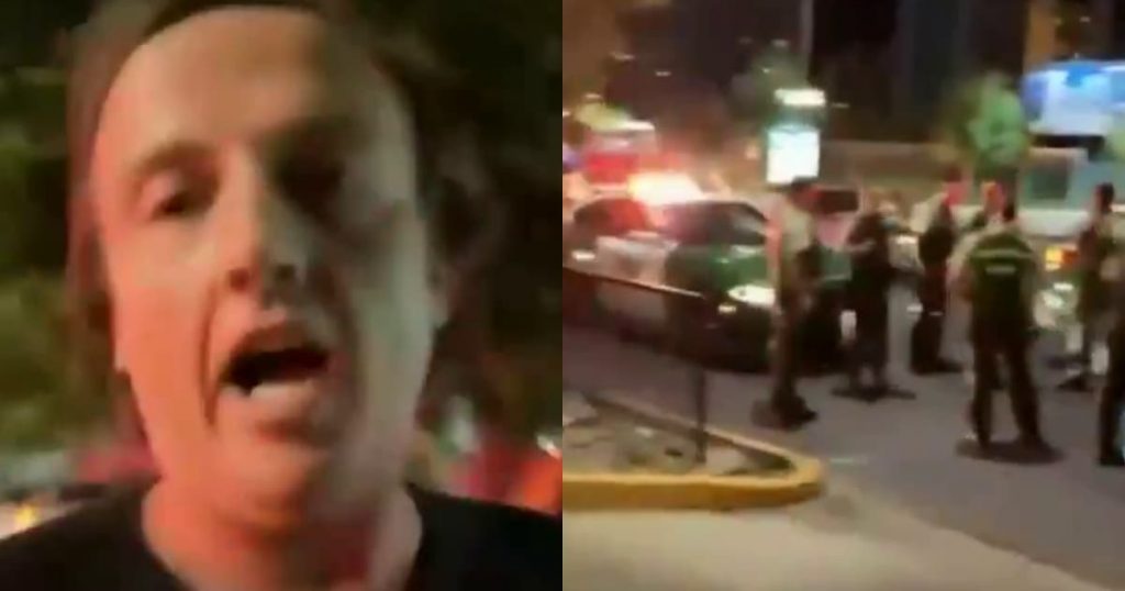 ‘Chispa’ Lacassie terminó a centímetros de ser impactado por sujetos que huían de Carabineros