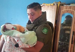 Carabineros asiste en un parto en Estación Central