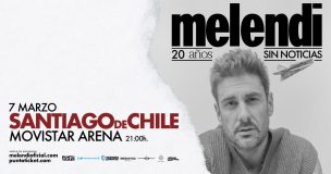 Melendi vuelve a Chile el 7 de marzo