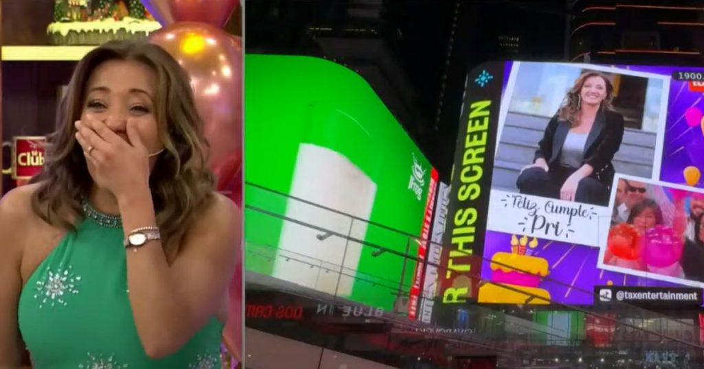 “Me puedo morir tranquila”: La reacción de Priscilla Vargas tras verse en el Time Square