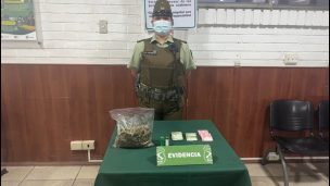 Carabineros detuvo a sujeto por porte de munición y medio kilo de marihuana en San Bernardo