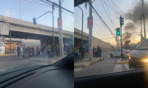 Vecinos de Quilicura cortaron calles para exgir mejoras en viviendas