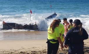 Encuentran balsa de fuegos artificiales en playa de Viña del Mar