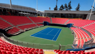 La cancha del Court Anita Lizana está lista para la Copa Davis