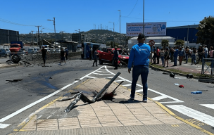 20 lesionados deja choque entre microbus y automóvil en Talcahuano