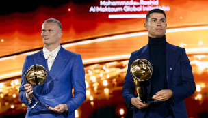 Erling Haaland fue elegido como el mejor jugador de 2023 en los Premios Globe Soccer