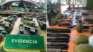 Sujeto es detenido por comercializar armas a fogueo y otros artículos en feria libre de Conchalí