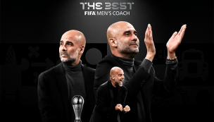 Guardiola fue elegido como el mejor entrenador del mundo en los premios The Best