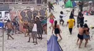 VIDEO | Captan violenta pelea en playa de Iquique durante el Año Nuevo