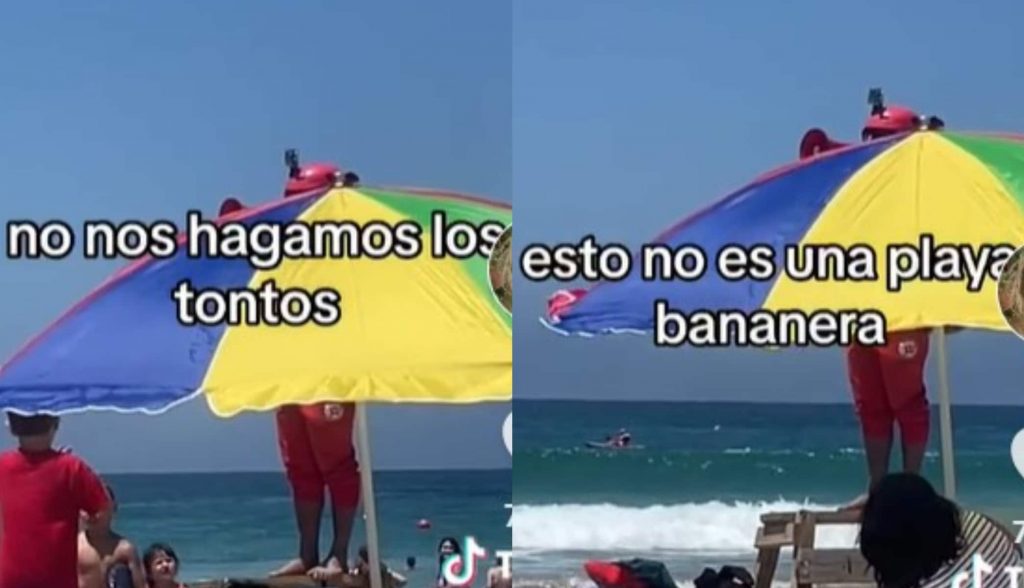 “No es una playa bananera”: Salvavidas  de Los Molles se vuelve viral por comunicar reglas de convivencia