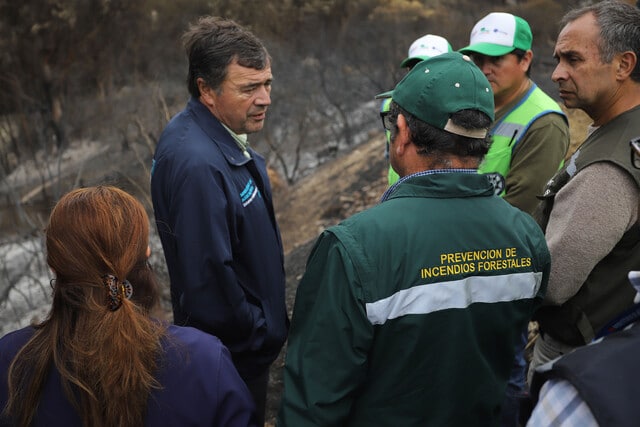 Ministro de Agricultura dice que detrás de los incendios “hay una clara organización criminal”