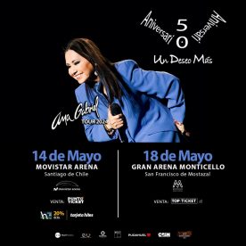 Ana Gabriel en Chile: este miércoles arranca la venta de entradas