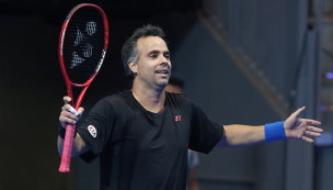 Fernando González defiende la cancha del Chile Open: 