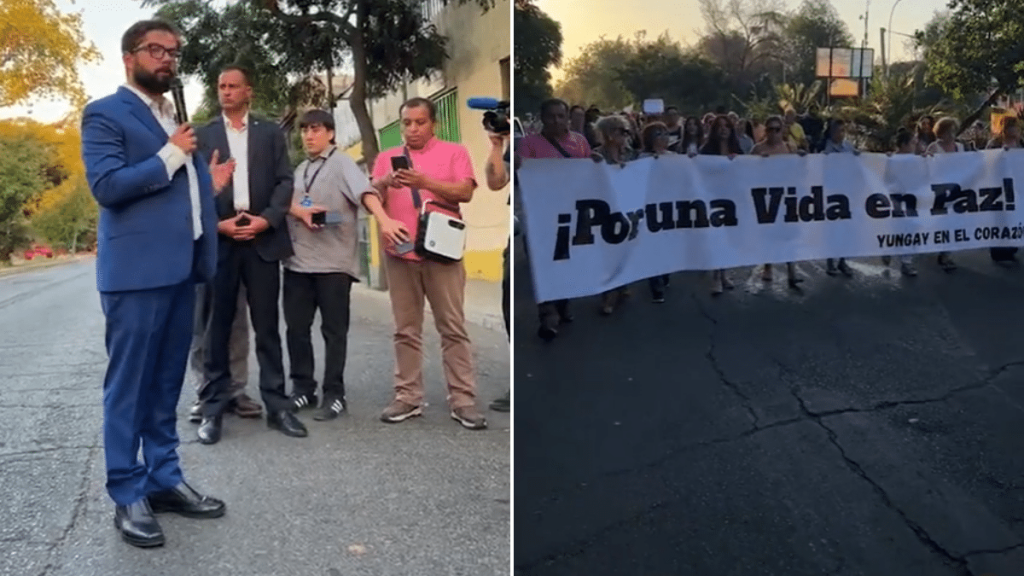 Boric asiste a marcha “del silencio” en Barrio Yungay: “Esto me preocupa, me estremece, pero por sobre todo me ocupa”