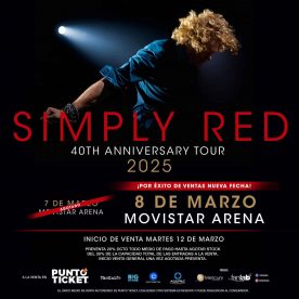 Simply Red agota tickets en menos de 6 horas y suma nueva fecha