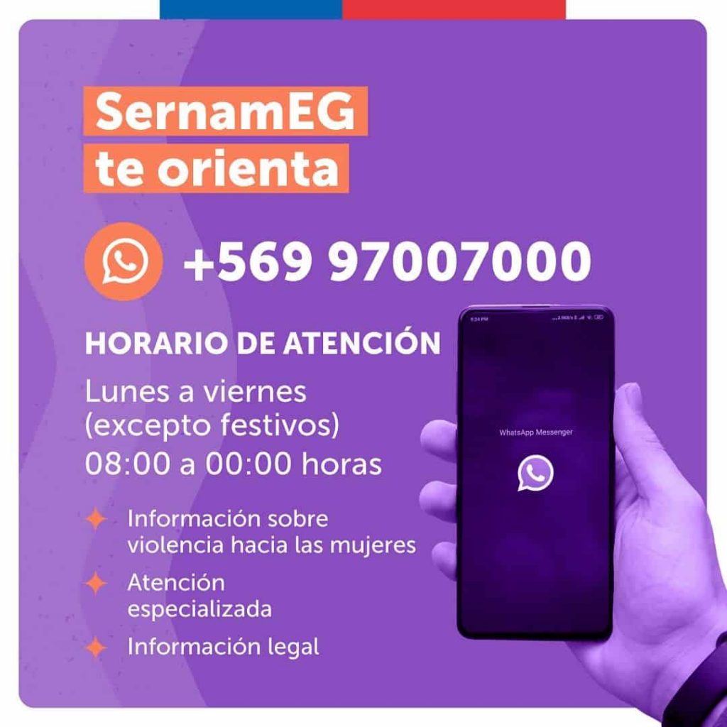 Sernameg orienta sobre violencia intrafamiliar y hacia las mujeres.