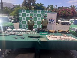 Carabineros de Tarapacá detuvo a 11 personas en cuatro operativos antidrogas