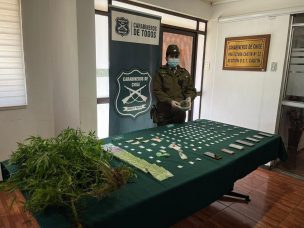 Carabineros detuvo a sujeto que traficaba drogas en feria de Temuco: Utilizaba puesto de venta de mates como fachada