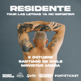 Residente llega a Chile con su gira “Las letras ya no importan”