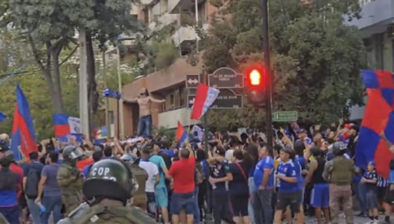 “Hotelazo” de hinchas de Universidad de Chile terminó con desmanes