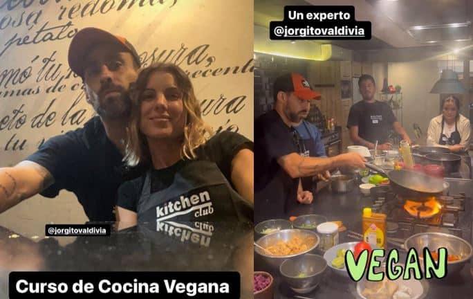 “¿Ñuñoisado el Mago?: Las románticas clases de cocina vegana que tomaron Jorge  Valdivia y Maite Orsini