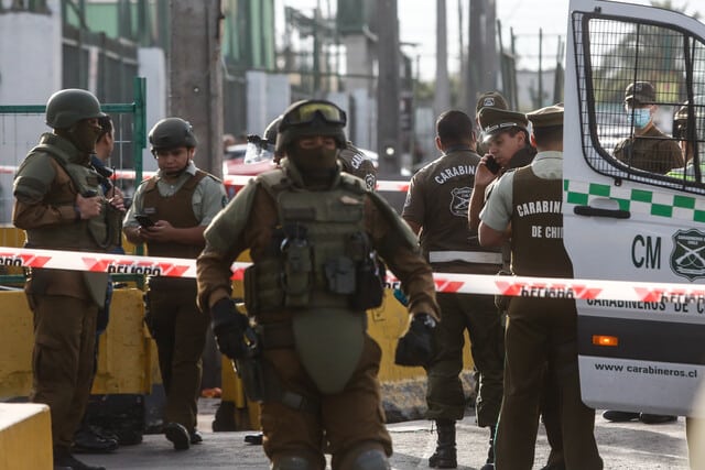 Carabineros en Lo Valledor