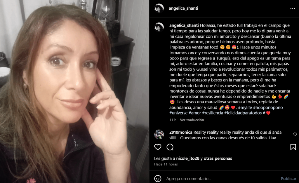 Instagram Angélica Sepúlveda