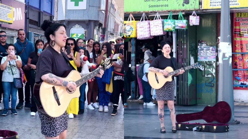 “Llegué y nadie me reconocía”: Mon Laferte sorprendió a los habitantes de Antofagasta con show callejero