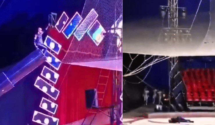 Registran grave accidente de “hombre bala” en circo de Antofagasta