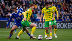 Marcelino Núñez fue titular y dio una asistencia en derrota del Norwich ante el Leicester