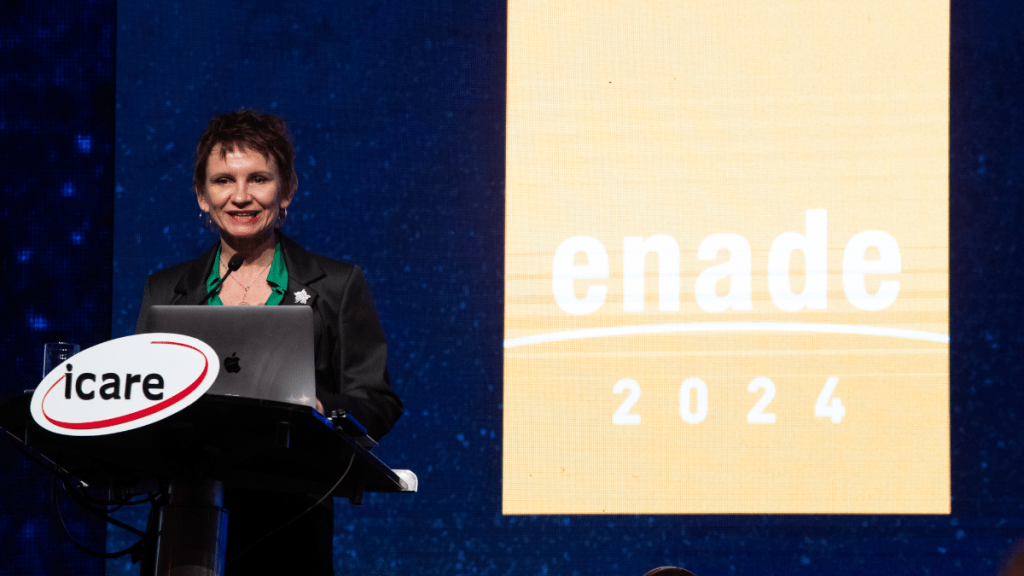 Enade 2024 Ministra del Interior, Carolina Tohá, en Enade 2024.