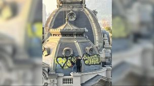 Formalizan a segunda imputada por rayados a cúpula del Museo Bellas Artes