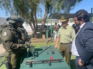 Carabineros detuvo seis personas e incautó armas y drogas en Copiapó