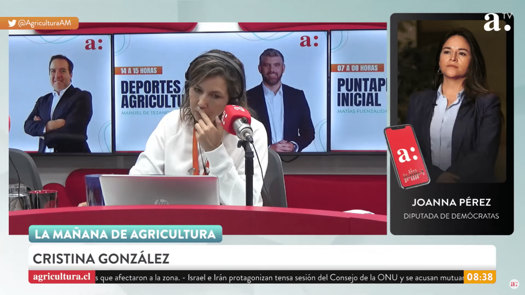 Cámara Diputada de Demócratas, Joanna Pérez, en "La Mañana de Agricultura" sobre la presidencia de la Cámara.