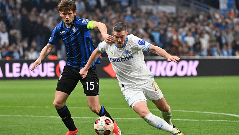 Marsella y Atalanta empatan por la ida en las semifinales de la Europa League