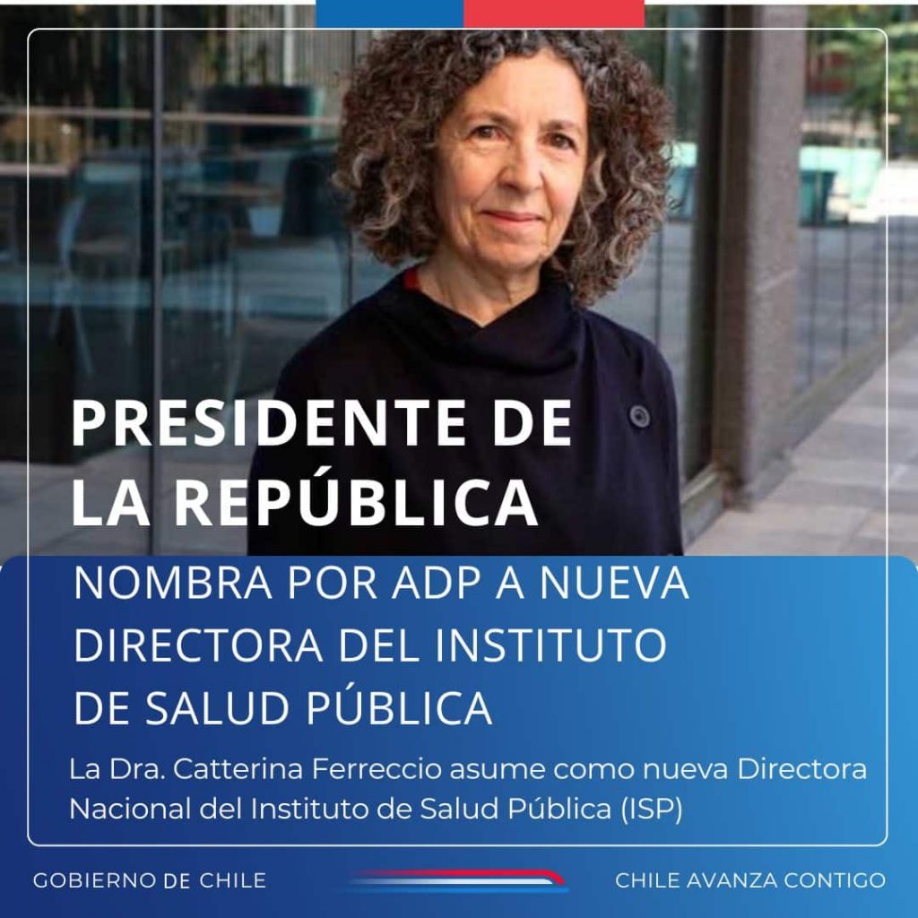 Presidente Boric designa a Catterina Ferreccio como nueva directora del ISP tras concurso de Alta Dirección Pública.