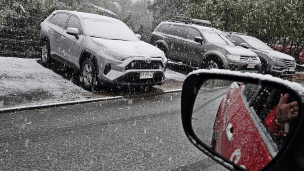 Región Metropolitana: Reportan caída de nieve en Las Condes y Lo Barnechea