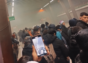 Estación de Metro Vicente Valdés fue cerrada por presencia de humo