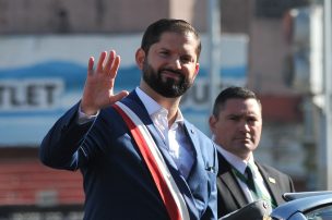 Cuenta Pública: Presidente Gabriel Boric entona el himno nacional