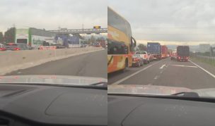 Colisión múltiple en Ruta 68 genera alta congestión hacia Santiago