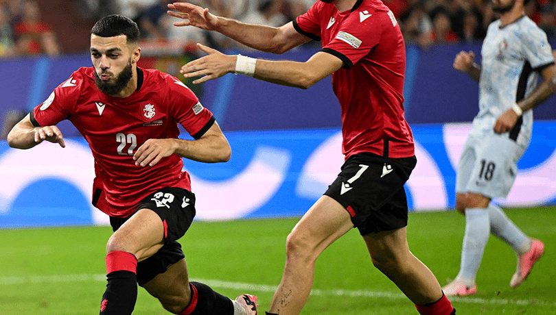 Georgia sorprende a Portugal y consigue histórica clasificación a octavos de final de la Eurocopa