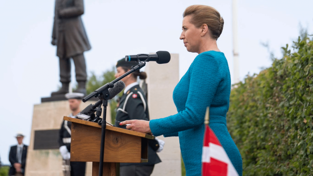 Primera ministra de Dinamarca, Mette Frederiksen.
