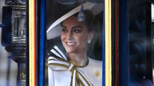 Kate Middleton reapareció en público en el cumpleaños del Rey Carlos III