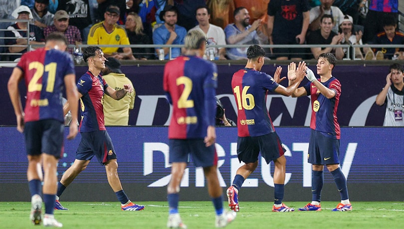 Barcelona logra su primer triunfo de la mano de Flick frente al City de Guardiola por penales