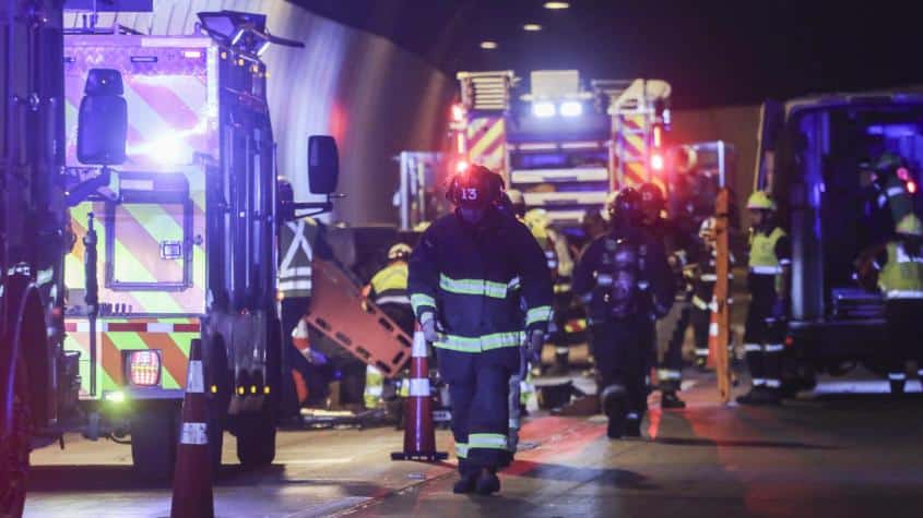 Mujer muere calcinada en incendio de un ruco en Estación Central