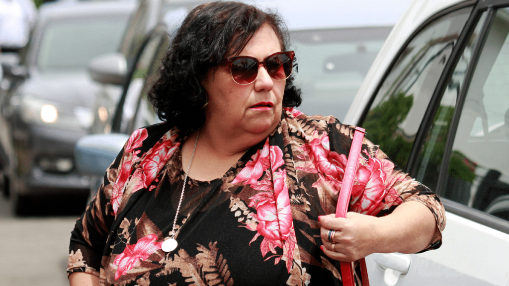 Lorena Pizarro Diputada Lorena Pizarro sufrió accidente en Pudahuel.