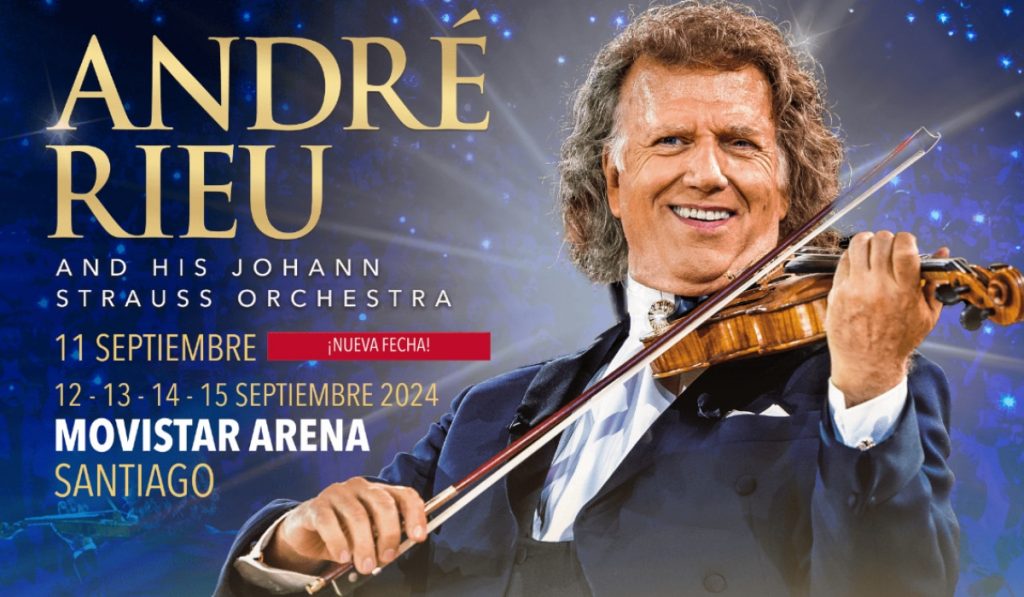 ¡Histórico! André Rieu agenda quinto concierto en Chile