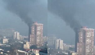 Incendio afectó a departamento en Santiago Centro: No hay personas lesionadas