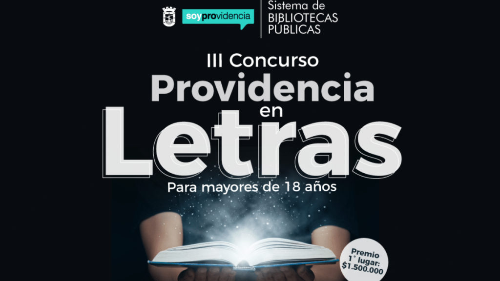 Providencia en letras "Providencia en letras", el concurso literario que premiará al mejor cuento con $1.500.000: Detalles aquí